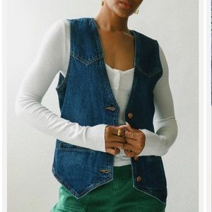 Wrangler Jennifer Slim Denim Vest